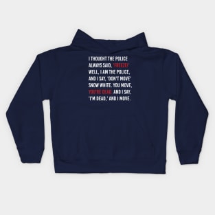 the crow movie qoute Kids Hoodie